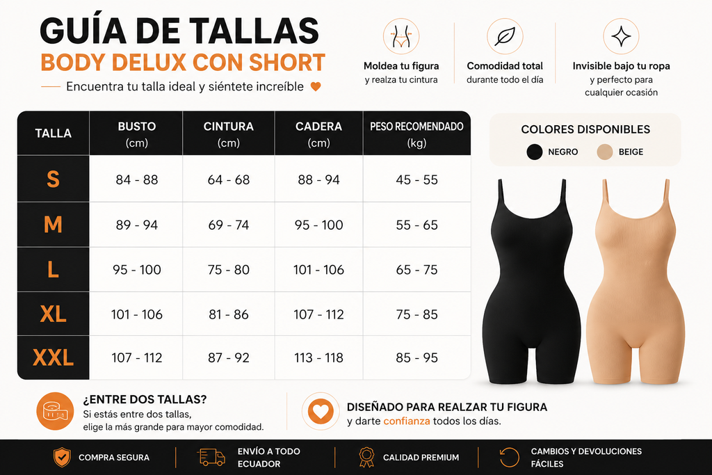 BODY SHORT DELUXE + OBSEQUIO